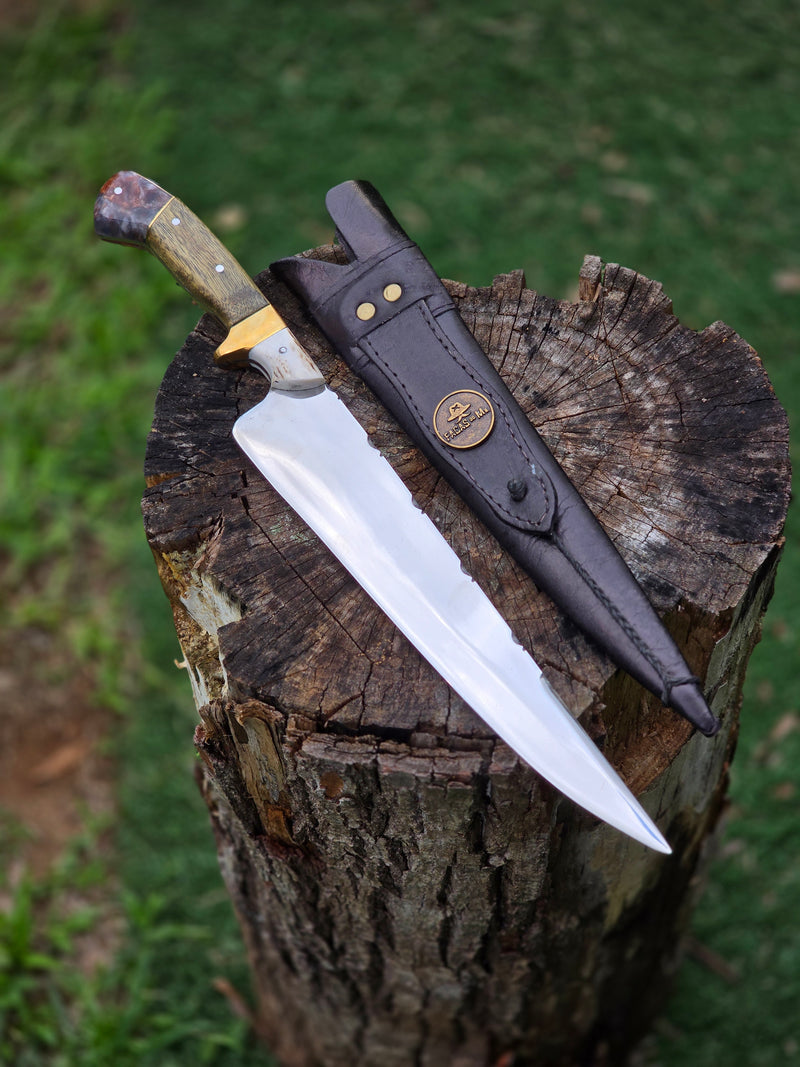 Dupla Pegada - Osso, Madeira e Resina