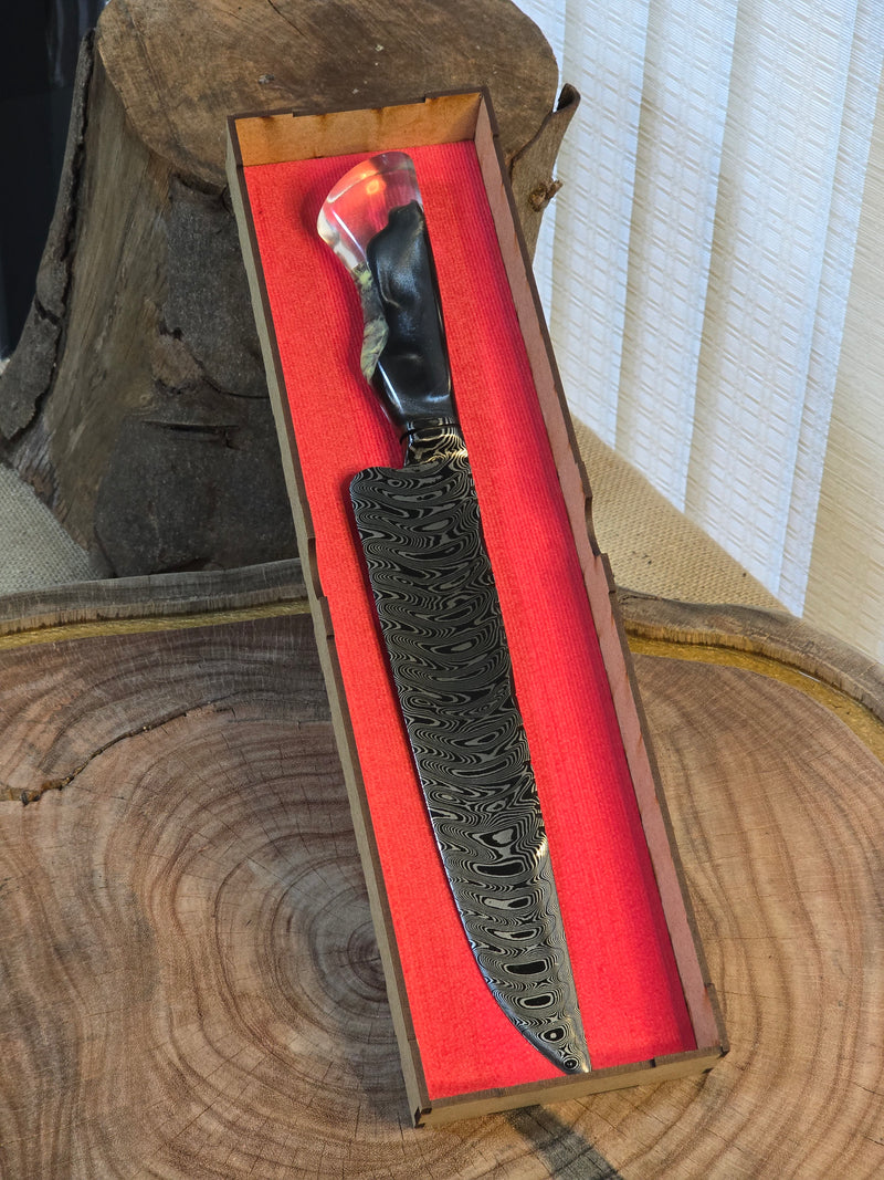 Faca Damasco Cabo Fosforescente