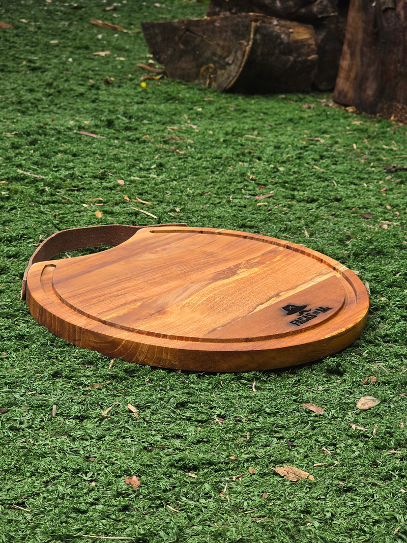 Tabua com Alça em Couro