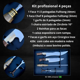 kit Profissional Aço Cirúrgico