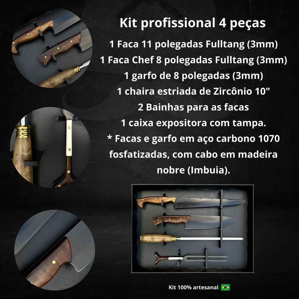 kit Profissional Aço Carbono